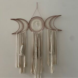 Bohemian Cream and Brown Wall Hanging Decor
